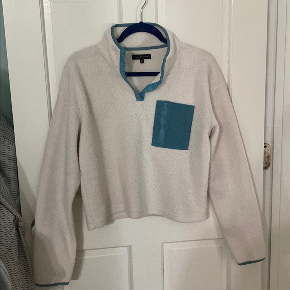 Pacsun fleece cropped jacket